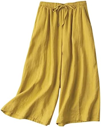 Cokuera נשים טרנדיות מכנסיים יפים יפים ליידי רגל רחבה מאבד מכנסיים גבוהים אתלטי צבעוני מלא מכנסי Airoft מכנסיים