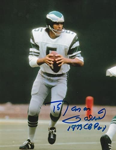 רומן גבריאל פילדלפיה נשרים 1973 CB Poy Action חתום 8x10 - תמונות NFL עם חתימה