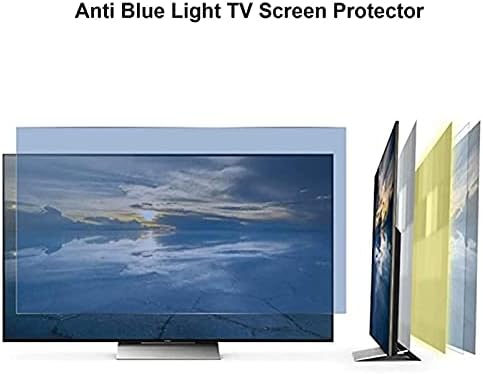 קלוניס 32-75 אינץ טלוויזיה מסך מגן, מט נגד בוהק אנטי כחול אור נגד שריטות במיוחד ברור סרט, להקל על עייפות עיניים ומגן