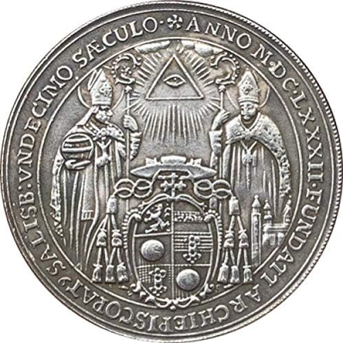 1682 מטבעות אוסטריה עותק 43 ממ לעיצוב משרדים בחדר הבית