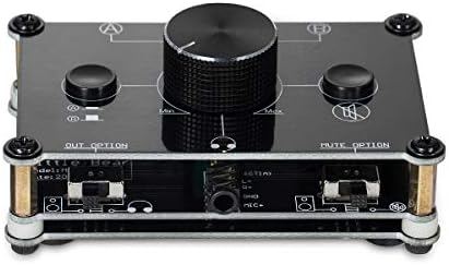 נובסאונד מק1024 2-דרך מיקרופון אוזניות / רמקול מיקרופון אודיו מתג רכזת מתג 3.5 מ מ 4-מוט מיקרופון א & מגבר; בורר