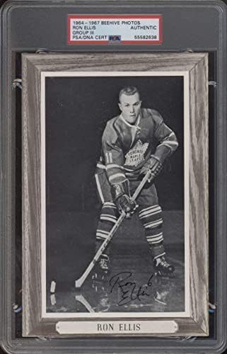 161 רון אליס - 1964 תמונות כוורת III כרטיסי הוקי מדורגים PSA אוטומטי - תמונות NHL עם חתימה