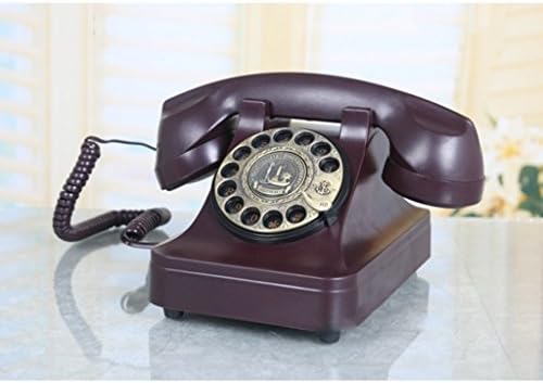 QDID טלפון עתיק/חיוג סיבובי טלפון/רטרו סגנון טלפון/וינטג 'טלפון/משרד ביתי שולחן עבודה שולחן עבודה Landlinel25 סמ W13CM